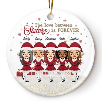 Love Between Sisters Personalized Ornament - Gift for Sis - Thegiftio UK