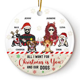 Christmas Is You & Our Dogs Personalized Ornament - Thegiftio UK
