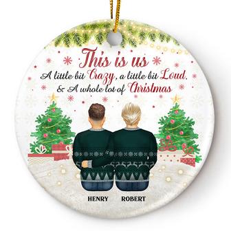 Christmas Pride Couple This Is Us Personalized Ornament - Thegiftio UK