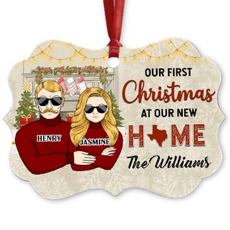 Couple Our First Christmas Personalized Ornament - Gift - Thegiftio UK