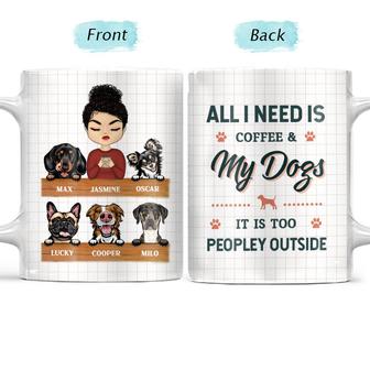 All I Need Is Coffee My Dog Custom Mug - Gift for Dog Lovers - Thegiftio UK