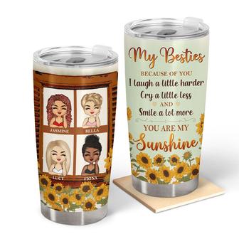 Best Friends You Are My Sunshine Custom Tumbler - BFF Gift - Thegiftio UK
