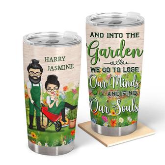 Couple Chibi Into The Garden Custom Tumbler - Couples Gift - Thegiftio UK