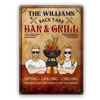 Backyard BBQ Grill Serving Whatever You Bring Custom Metal - Thegiftio UK