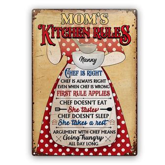 Chef Mom Is Always Right Personalized Sign - Mother Gift - Thegiftio UK