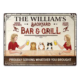 Couple Backyard Bar & Grill Proudly Serving Custom Metal - Thegiftio UK
