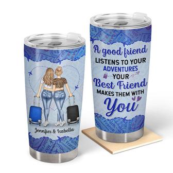 Travelling Good Friend Personalized Tumbler - Bestie Gift - Thegiftio UK