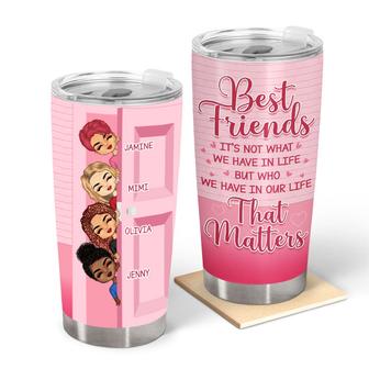 Chibi Girl Best Friends Personalized Tumbler - Bestie Gift - Thegiftio UK