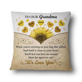 To Our Grandma When You're Missing Us Custom Pillow - Gift - Thegiftio UK