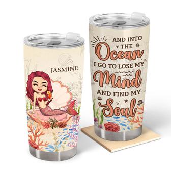 And Into The Ocean I Go Personalized Tumbler - Gift for Her - Thegiftio UK