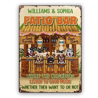 Couple Husband Wife Listen To Good Music Custom Metal Sign - Thegiftio UK