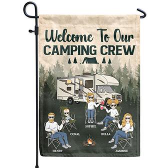 Camping Family Welcome Custom Flag - Gift For Couple - Thegiftio UK