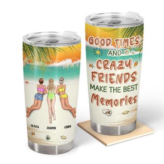 Summer Beach Good Times Custom Tumbler - Gift for Bestie - Thegiftio UK