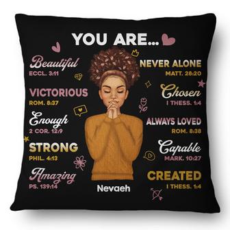 You Are Beautiful Victorious Custom Pillow - Gift for Women - Thegiftio UK