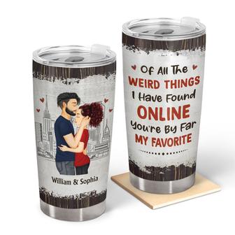 You Are My Favorite By Far Custom Tumbler - Gift for Couples - Thegiftio UK