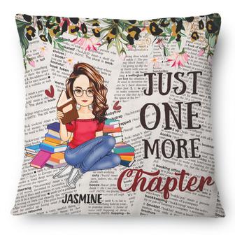 Just One More Chapter Custom Pillow - Gift for Book Lovers - Thegiftio UK