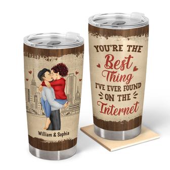 Kissing Couple Best Thing On The Internet Custom Tumbler - Thegiftio UK