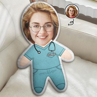 Custom Photo Face Cutout Nurse Pillow - Gift for Nurse - Thegiftio UK
