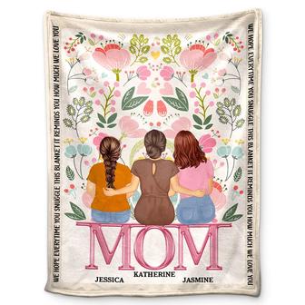 How Much We Love You - Gift For Mother - Personalized Fleece Blanket - Thegiftio UK