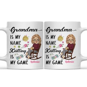 Knitting Is My Game Personalized Mug - Gift for Grandma - Thegiftio UK