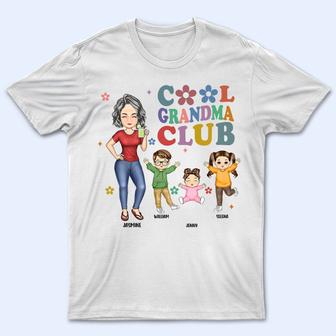 Cool Grandma Club Personalized T Shirt - Gift for Grandma - Thegiftio UK