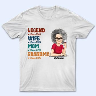 Legend Since Wife Mom Personalized T-Shirt - Gift for Mother - Thegiftio UK