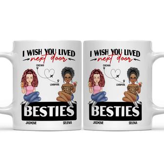 Wish You Lived Next Door Custom Mug - Gift for Siblings - Thegiftio UK