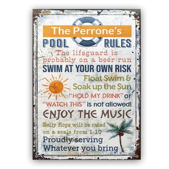 Lifeguard Is Properly On A Beer Run Custom Metal Sign - Gift - Thegiftio UK