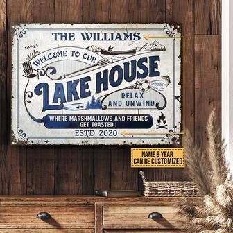 Lake House Get Toasted Custom Metal Sign - Gift for Boaters - Thegiftio UK