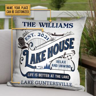 Lake House Life Is Better Custom Pillow - Gift for Friends - Thegiftio UK