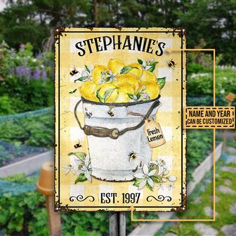 Lemon Bucket Custom Metal Sign - Gift for Home Decor - Thegiftio UK