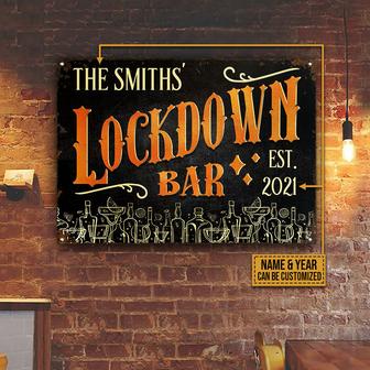 Lockdown Bar Custom Metal Sign - Gift for Bar Enthusiasts - Thegiftio UK