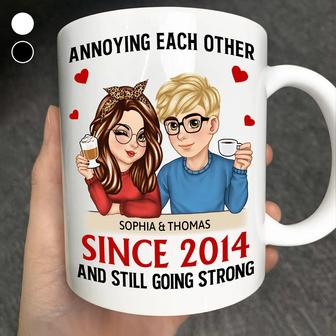 Turban Couple Annoying Each Other Since Custom Mug - Thegiftio UK