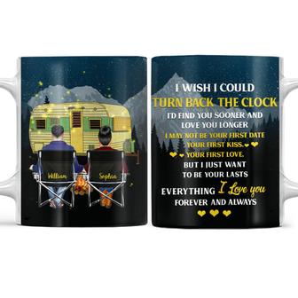 Turn Back The Clock Camping Couple Custom Mug - Couples Gift - Thegiftio UK