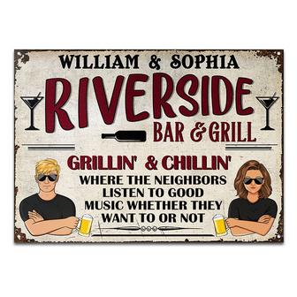 Where The Neighbors Listen Custom Metal Sign - Gift for Home - Thegiftio UK