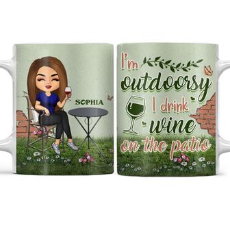 I'm Outdoorsy Custom Edge-to-Edge Mug - Gift for Outdoorsy - Thegiftio UK