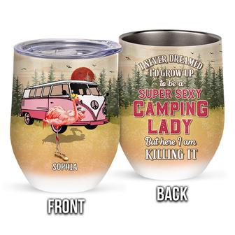 Personalized Camping Flamingo Grown Up To Be Super Sexy - Thegiftio UK