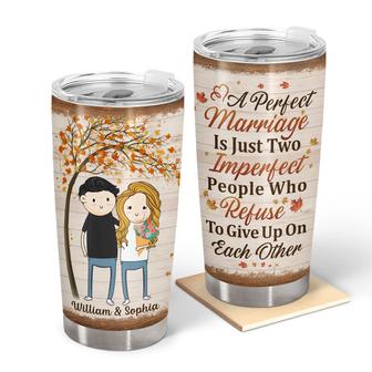A Perfect Marriage Personalized Tumbler - Gift for Couples - Thegiftio UK