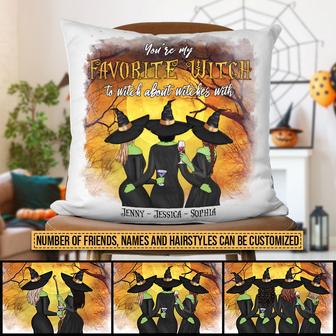 Witch Bestie My Favorite Witch Custom Pillow - Gift for BFF - Thegiftio UK