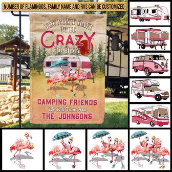 Camping Flamingo We Will Train You Custom Flag - Gift - Thegiftio UK