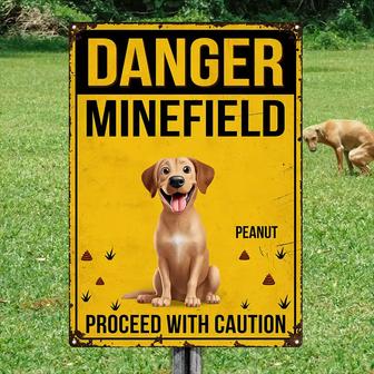 Danger Minefield Proceed With Caution Custom Metal Sign - Thegiftio UK