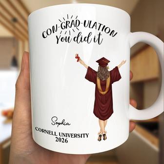 You Did It Personalized Mug - Funny Graduation Gift - Thegiftio UK