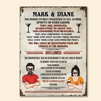 Home Bar Personalized Metal Sign - Gift for Home Bar Lovers - Thegiftio UK