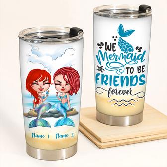 We Mermaid To Be Friends Custom Tumbler - Gift for Friends - Thegiftio UK