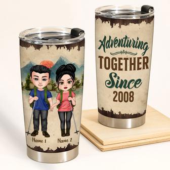 Hiking Couple Custom Tumbler - Personalized Gift for Couples - Thegiftio UK