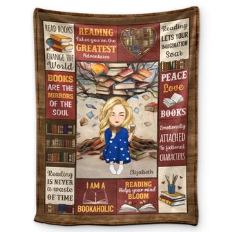 My Reading Blanket - Personalized Fleece Blanket, Sherpa Blanket - Thegiftio UK
