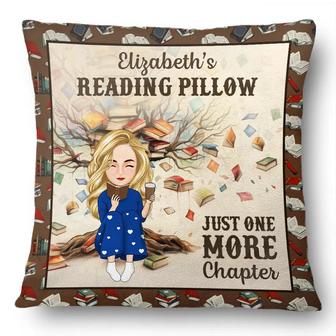 Reading Pillow Just One More Chapter Custom Pillow - Thegiftio UK