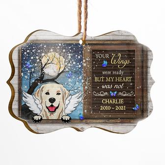 Your Wings We're Ready Personalized Ornament - Memorial Gift - Thegiftio UK