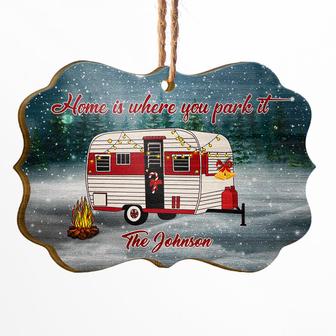 Camping Home Is Where You Park It Custom Ornament - Gift - Thegiftio UK