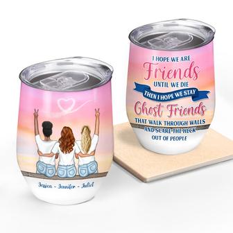 Friends Until We Die Custom Wine Tumbler - Gift for Besties - Thegiftio UK